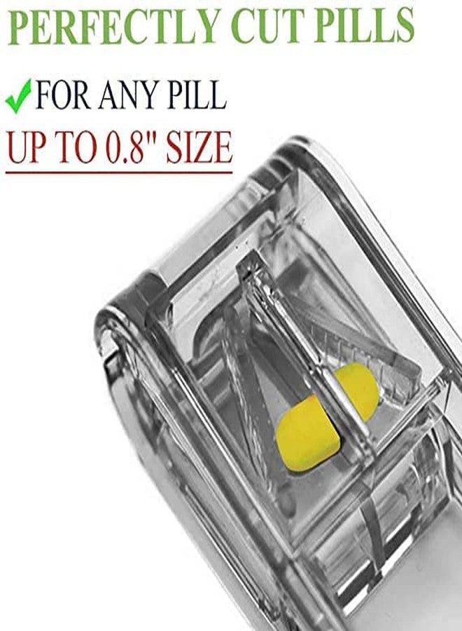 Bhuma 1Pcs Pill Cutter Crushers & Splitters Portable Plastic Pill Cutter Tablet Cutter Divider Medicine Organizer Abs High Grade (Random Color-Multicolor) - Image 2